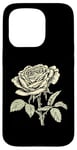 Coque pour iPhone 15 Pro Vintage Botanique Rose Fleur Fille Mignon Floral Plant Mom