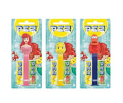 PEZ Little Mermaid Character Sweet Dispenser, Vegetarian, 2 x 17 g Refill Packs (Pack of 12)