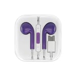 KIT PIETON MAIN LIBRE OREILLETTE ECOUTEUR INTRA AURICULAIRE TYPE C VIOLET