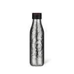 LES ARTISTES Paris A-8143 Bottle'Up, Thermos 500 ml, Gourde isotherme sans BPA, Réutilisable, Garde au chaud 12h et au froid 24h, Acier Inoxydable, Design Tattoo