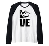 Love Planes, Aviator, Aviation Enthusiast, Plane Spotter Raglan Baseball Tee