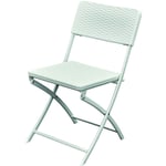 Led Leds - Chaise en acier pliante et résine de rotin du camping extérieur Polyrattan Levante