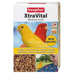 BEAPHAR – XTRAVITAL – Alimentation pour canari – Contient des fruits, graines et œufs – Renforce le système immunitaire – Procure un beau plumage et maintient en bonne santé – 500g