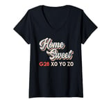 Womens 3-D Printer Home Sweet G28 XO YO ZO GCode 3D Prints V-Neck T-Shirt