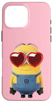 Coque pour iPhone 16 Pro Max Minions Cute Bob In Love Heart Shaped Glasses Portrait