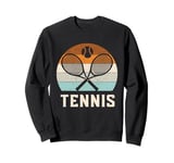 Tennis Player Sports Racket Game Retro Vintage Sweatshirt