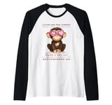 Can't See The Haters Loveglasses On Monkey Heart Glasses Raglan Baseball Tee