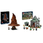 LEGO Harry Potter Talking Sorting Hat Set, Model Kits for Adults & Harry Potter Hagrid’s Hut: An Unexpected Visit, Toy House for 8 Plus Year Old Kids, Boys & Girls, Includes Dragon and Dog Figures