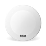 Evans EQ3 Resonant Coated White Bass Drum Head, No Port, 24 Inch