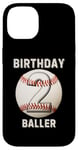 iPhone 14 It's My 2nd Birthday Baseball 2 Year Old Boy Girl Case