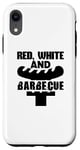 Coque pour iPhone XR Rouge Blanc et Barbecue - Amusant BBQ Lover