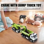 Children Dump Truck Crane Model Toy Crane With Dump Truck Toy Ideal Gift For