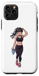 Coque pour iPhone 11 Pro Anime et manga Style Fille portant des vêtements de sport