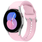 EMIOBAND Bracelet Compatible pour Samsung Galaxy Watch 5 40mm 44mm/Galaxy Watch 5 Pro 45mm,Bracelet Sport en Silicone pour Samsung Galaxy Watch 4 44mm 40mm/Watch 4 Classic 46mm 42mm(Sable Rose