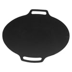 ((29cm)Korean Style BBQ Grill Pan Korean Round Griddle Non Stick 6 Layer Coa