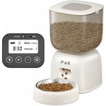 Puppykitty - puppy kitty pro 3L Distributeur Croquettes Chat Automatique, Autonomie de la Batterie jusqu'à 180 Jours, Programme d'alimentation