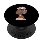 Black History Livre éducatif Melanin Queen Afro Women PopSockets PopGrip Adhésif