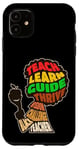 iPhone 11 Afro Teacher African American Inspirational Word Cloud Case