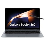 Samsung Galaxy Book4 360 Ordinateur Portable 15.6'', Intel Core 7, 16Go RAM 512Go, SSD Intel®Graphics, Gris, Clavier AZERTY FR