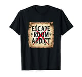 Escape Room Game Addict Vintage Pirate Map T-Shirt