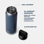 Yeti Rambler Bottle Chug Cap - Bouteille isotherme Black 36 oz (1065 ml)