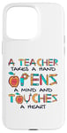 Coque pour iPhone 15 Pro Max Teacher Takes A Hand Referendar Professeur Pédagogue Professeur