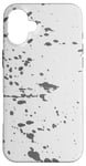 iPhone 16 Plus Paint Splash Gray Paint Splatter Artwork Case