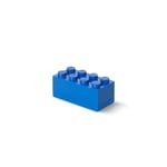 Boîte LEGO Mini 8 plots, insert pour repas, boîte snacking, bleu