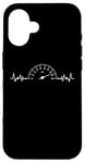 Coque pour iPhone 16 Heartbeat Speedometer Auto Car Garage Racing Men Dad