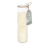 Feathers Appear Vanilla Tube Candle Angel Wings Remember Loved Ones White