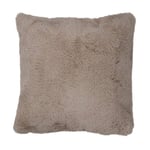 Coussin Imitation Fourrure "Cutie" 45x45cm Gris