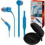 JBL Tune 160 Blue headphones + Case