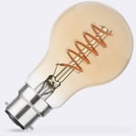 Ampoule à filament LED B22 4W 300 lm A60 avec detecteur crépusculaire Blanc chaud No Flicker 2200K