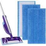 Lingettes Reutilisable pour ,3pcs Mop Remplacement pour Swiffer WetJet Spray Balais Lavables en Microfibre pour Nettoyage des Sols