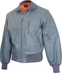 Mil-Tec Mixte Blouson Cuir Pilote Bw Gris Veste, Gris, 54 EU