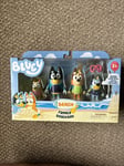 Bluey Family Beach Day Figure 4 Pack with Goggles - Kids Childrens Toy