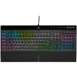 Corsair Gaming K55 RGB PRO XT - tastatur - Tysk - svart