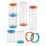 Ferplast Ensemble de Tubes Hamster, Accessoire Cage Hamster, Total 7 pièces, Tunnels pour Hamsters Transparents avec Trous de Ventilation, Raccords Inclus, KIT Tube Tunnel, Jouet Hamsters