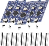 Nano Module Avec Puce Ch340,Nano Carte De Développement Ch340 5V 16M Carte Microcontrôleur Avec Interface Micro Usb, Compatible Avec Arduino Ide(5Pcs)