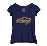 T-Shirt Femme Col Echancré Galaga Jeux Vidéo Retro Gaming Vintage