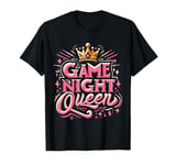 Game Night Queen Womens Boardgame Lover Board Game Player T-Shirt