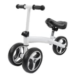 ((White)Baby Balance Bicycle No Pedal Toddler Bike Walker With 3 Wheels For