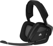 VOID RGB ELITE Casque de Jeu Sans Fil - Son Surround 7.1 - Microphone Omnidirectionnel - Oreillettes en Maille Microfibre - Portée Jusqu'à 40 Pieds - Compatible iCUE - PC, Mac, PS5 - Carbon