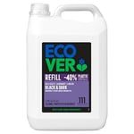 Ecover Delicate Black & Dark Laundry Detergent Liquid Refill, Lime & Lotus, 111 Washes, 5L