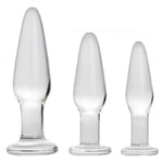 XR Dosha 3 Piece Glass_Plug_Anal Kit