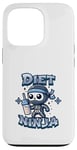 Coque pour iPhone 13 Pro Cute Diet Ninja Shake Protéiné Squelette Ninja