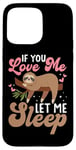 iPhone 15 Pro Max Sloth Lover Graphic for Women Men Girls Boys Sloth Case