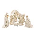 Lenox 806053 Holiday 7-Piece Mini Nativity Set, Ivory, 1.60 LB