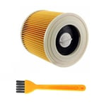 Luftdammfilter Ersättning för Karcher Wd2250 Wd3.200 Mv2 Mv3 Wd3 Dammsugare Patron Hepa F