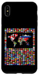 iPhone XS Max 247 Flags,World Flags,World map with flags. Case